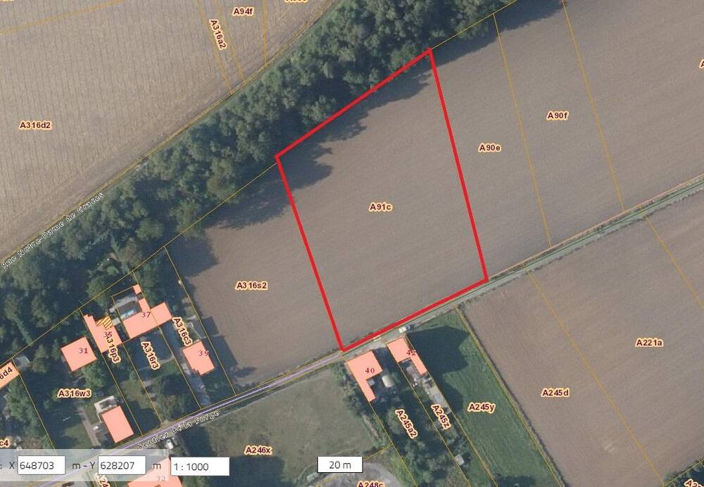 Terrain à vendre à Trazegnies 6183 180000.00€ chambres m² - annonce 2324