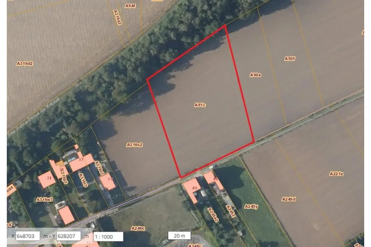 Terrain à vendre à Trazegnies 6183 130000.00€  chambres m² - annonce 599283