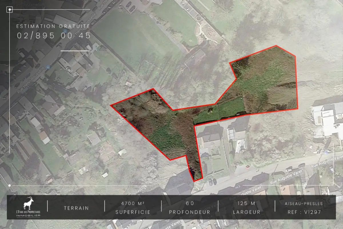 Terrain à vendre à Aiseau-Presles 6250 109999.00€  chambres m² - annonce 4719