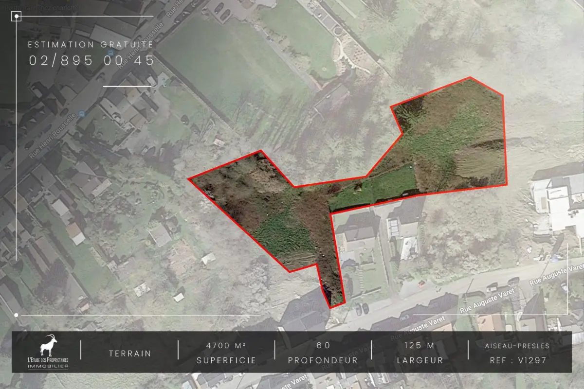 Terrain à vendre à Aiseau-Presles 6250 109999.00€  chambres m² - annonce 8814