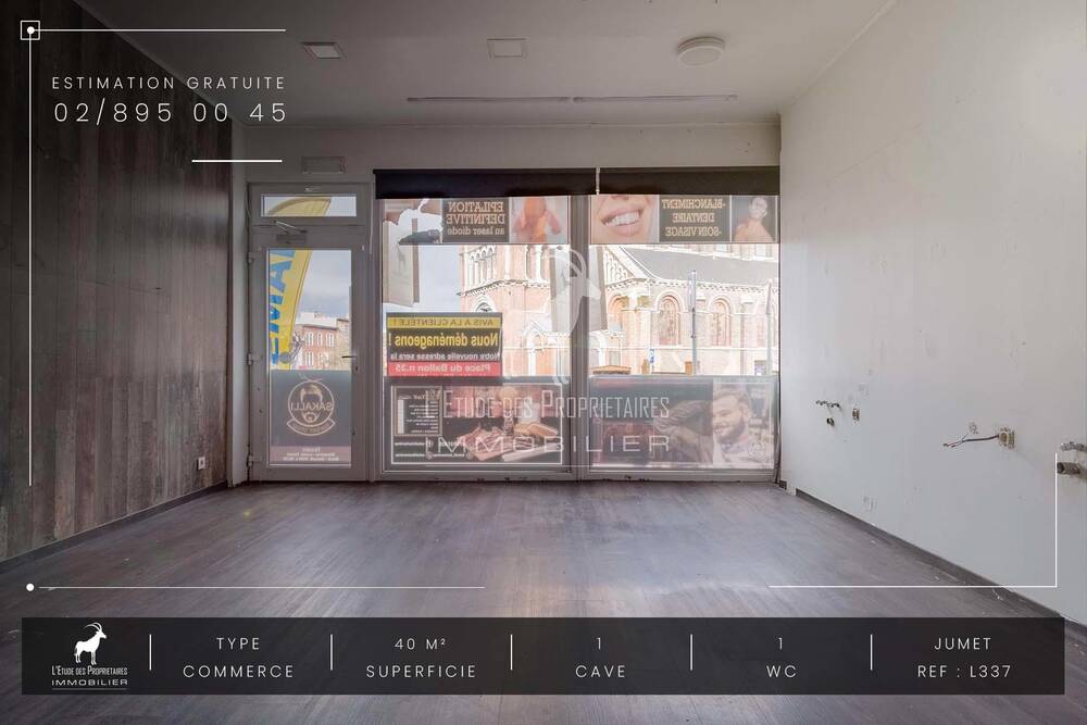 Commerce à louer à Jumet 6040 850.00€ chambres 40.00m² - annonce 7908