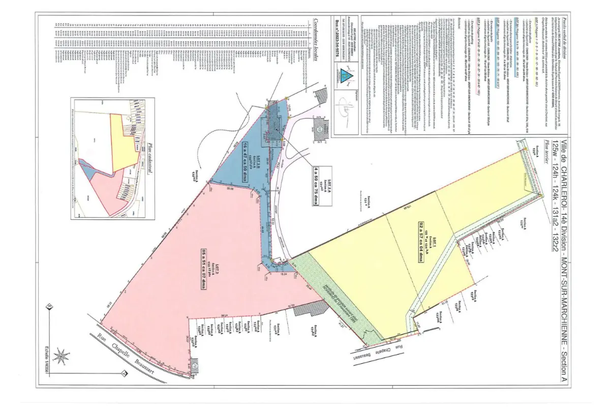 Terrain à vendre à Mont-sur-Marchienne 6032 125000.00€  chambres m² - annonce 559590