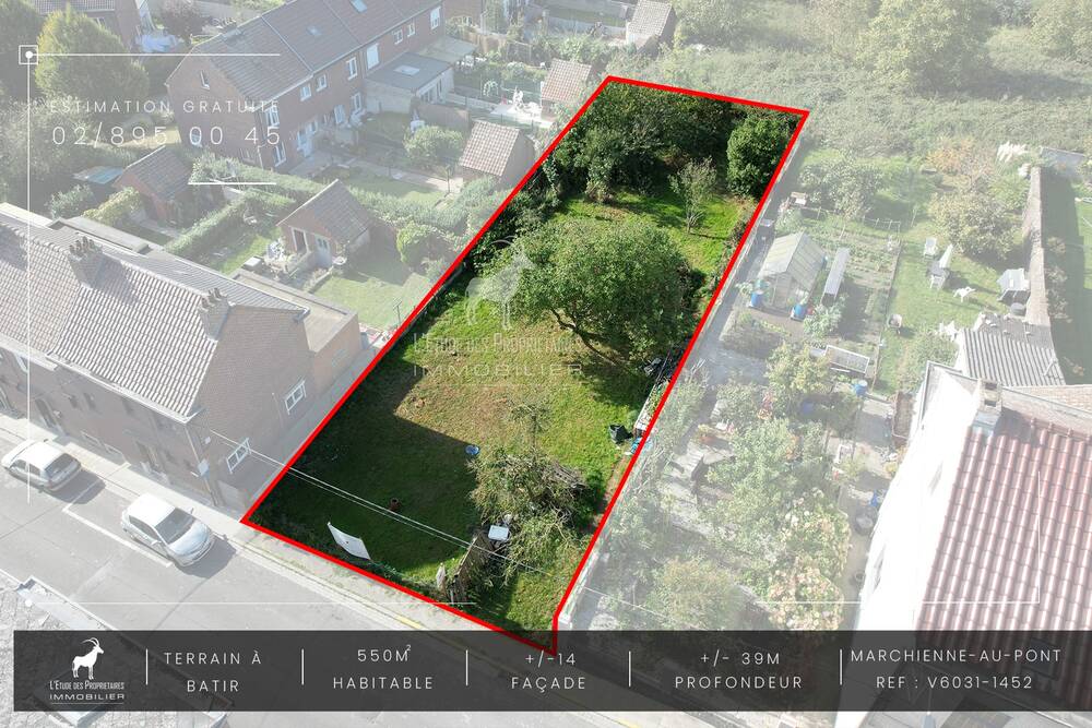 Terrain à vendre à Marchienne-au-Pont 6030 59999.00€ chambres m² - annonce 14532