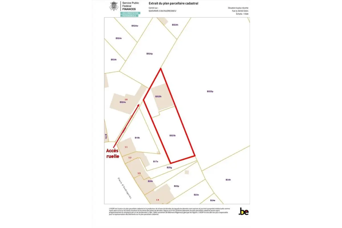Terrain à vendre à Audregnies 7382 40000.00€  chambres m² - annonce 39592