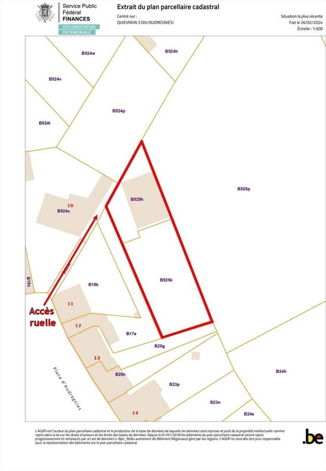Terrain à vendre à Audregnies 7382 40000.00€ chambres m² - annonce 39592