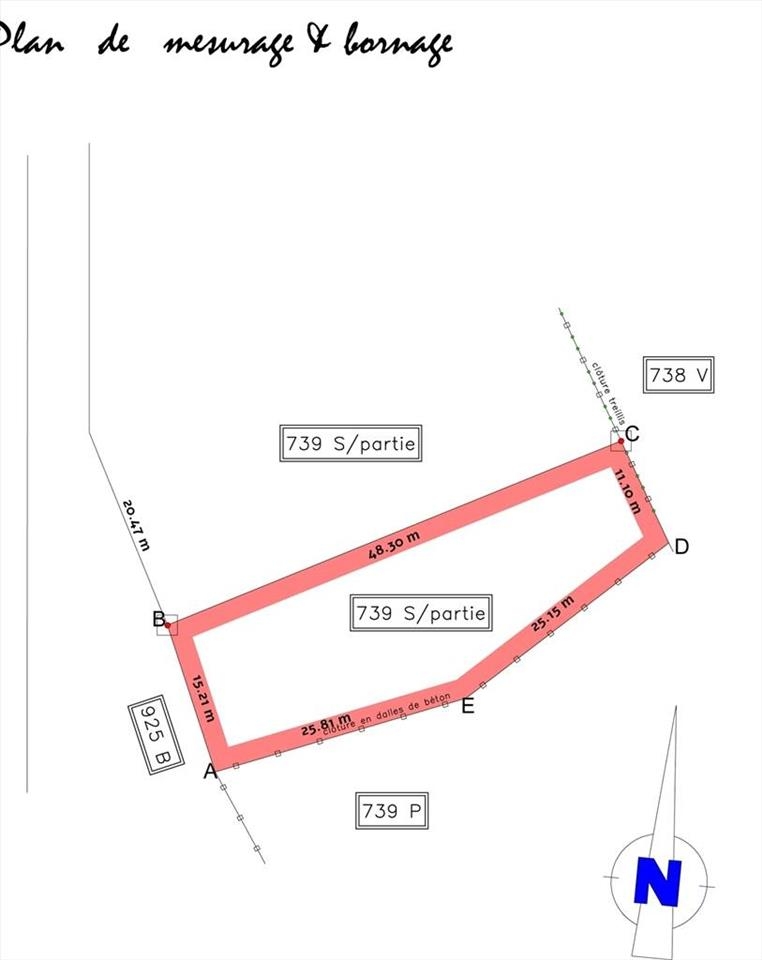 Terrain à vendre à Ville-Pommeroeul 7322 70000.00€ chambres m² - annonce 42734