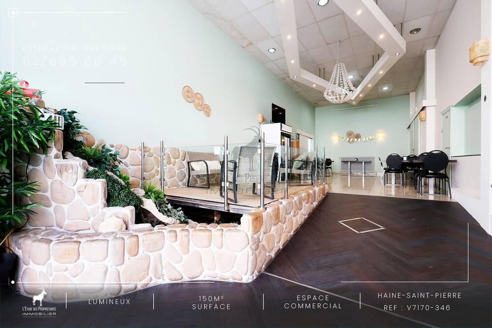 Commerce à vendre à Haine-Saint-Pierre 7100 249000.00€ chambres 150.00m² - annonce 130561