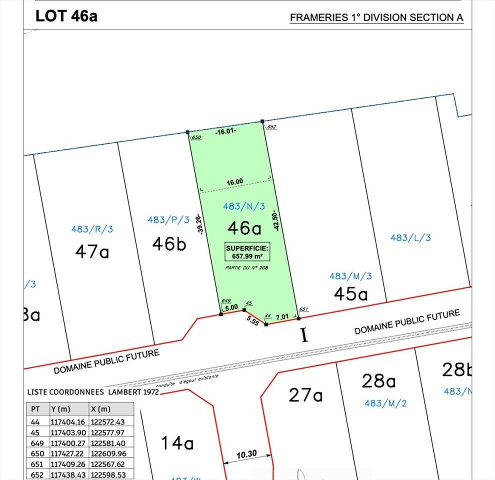 Terrain à vendre à Frameries 7080 80000.00€ chambres m² - annonce 447179