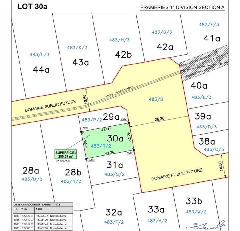 Terrain à vendre à Frameries 7080 50000.00€ chambres m² - annonce 447182