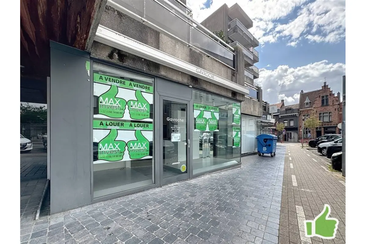 Commerce à louer à Mouscron 7700 850.00€  chambres m² - annonce 155142