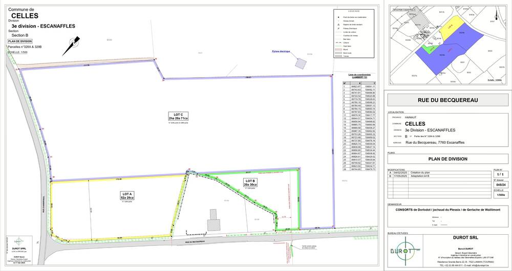Terrain à vendre à Escanaffles 7760 300000.00€ chambres m² - annonce 286578