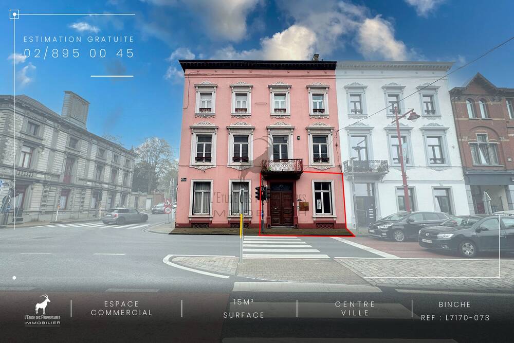 Commerce à louer à Binche 7130 400.00€ chambres 15.00m² - annonce 297793