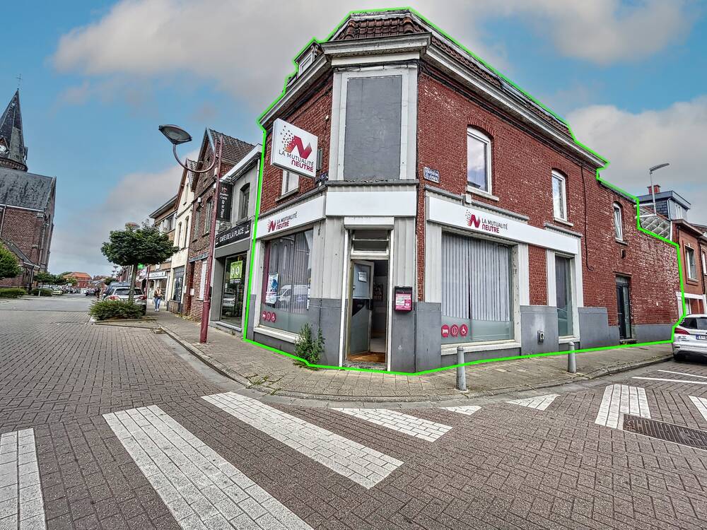 Immeuble mixte à vendre à Mouscron 7700 189000.00€ 2 chambres m² - annonce 334619