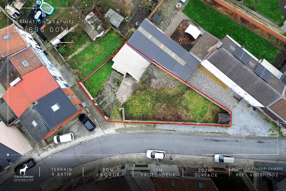 Terrain à vendre à Montignies-sur-Sambre 6061 34999.00€ chambres m² - annonce 339384