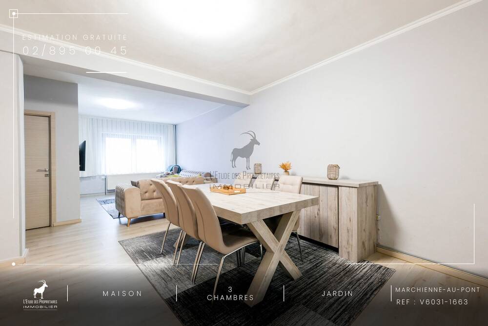 Maison à vendre à Marchienne-au-Pont 6030 164999.00€ 3 chambres 99.00m² - annonce 350071