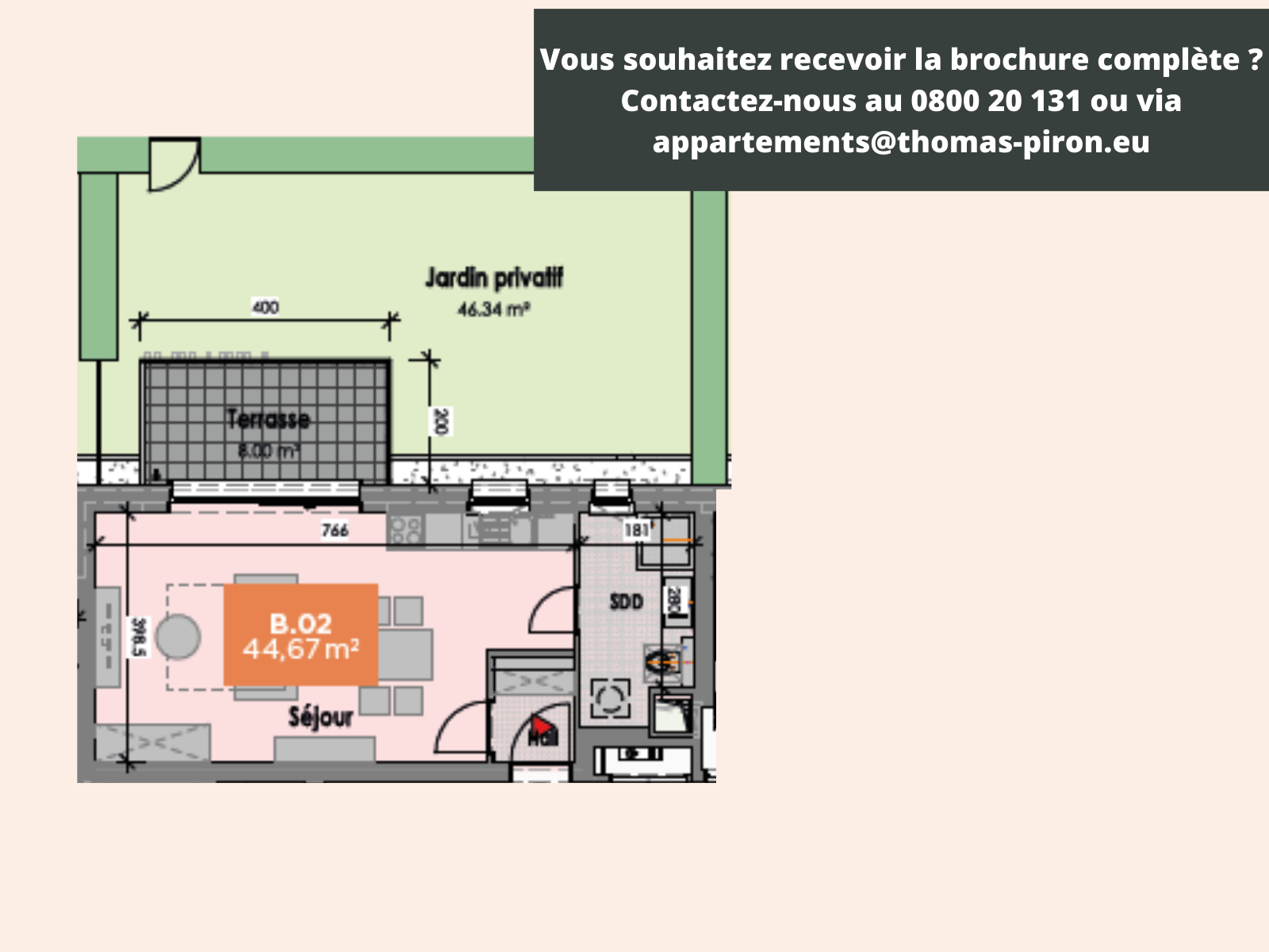 Studio à vendre à Mons 7000 138000.00€ chambres 45.00m² - annonce 365427
