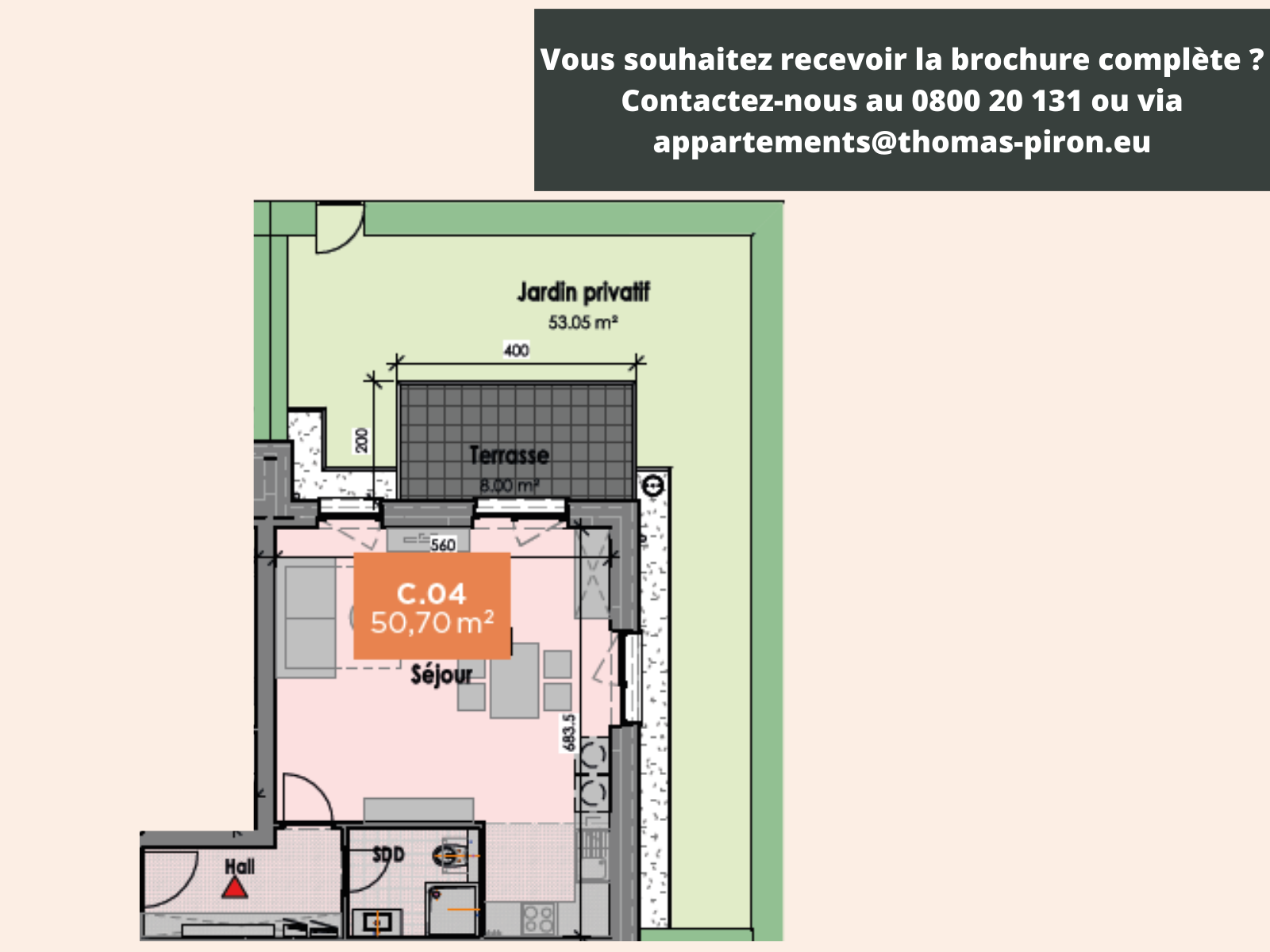 Studio à vendre à Mons 7000 158000.00€ chambres 51.00m² - annonce 365486