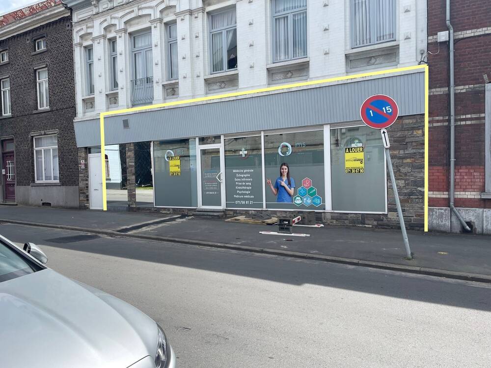 Commerce à louer à Jumet 6040 600.00€ chambres 80.00m² - annonce 377351