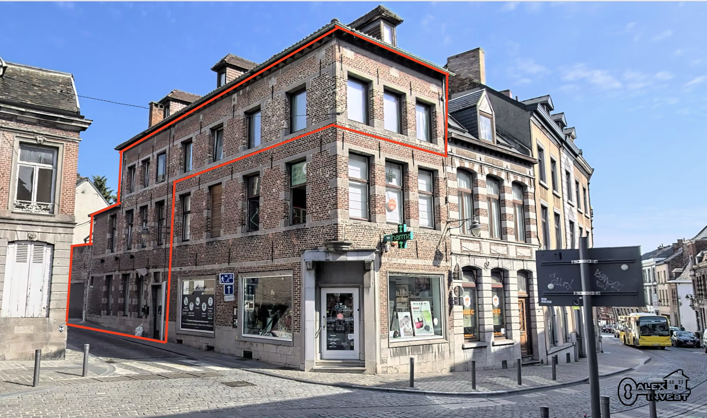 Immeuble de rapport - Immeuble à appartement à vendre à Mons 7000 395000.00€ 5 chambres 227.00m² - annonce 379425
