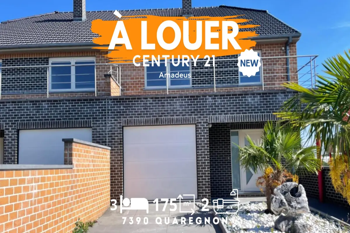 Maison à louer à Quaregnon 7390 1450.00€ 3 chambres 175.00m² - annonce 614186