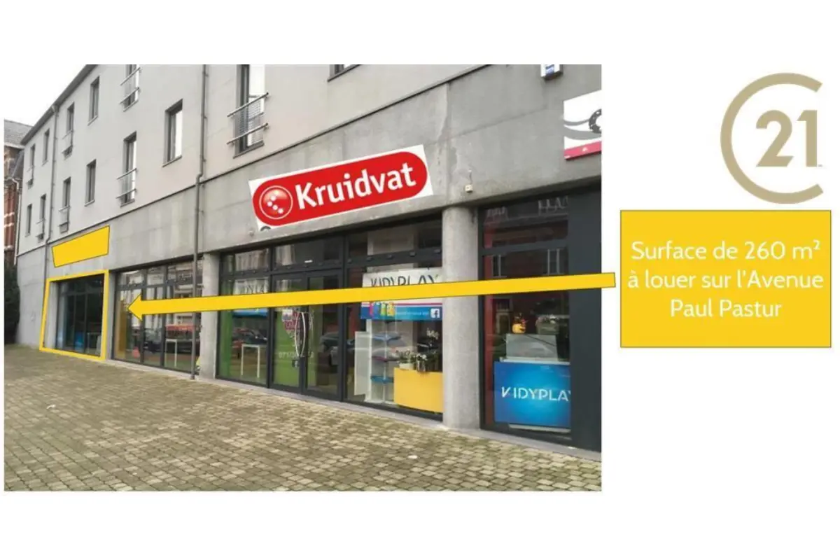 Commerce à louer à Mont-sur-Marchienne 6032 3141.60€  chambres 260.00m² - annonce 413710