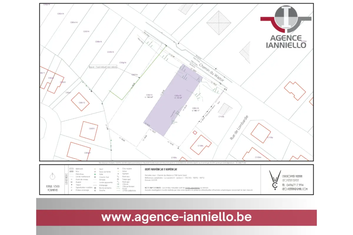 Terrain à vendre à La Louvière 7100 130000.00€  chambres m² - annonce 414565