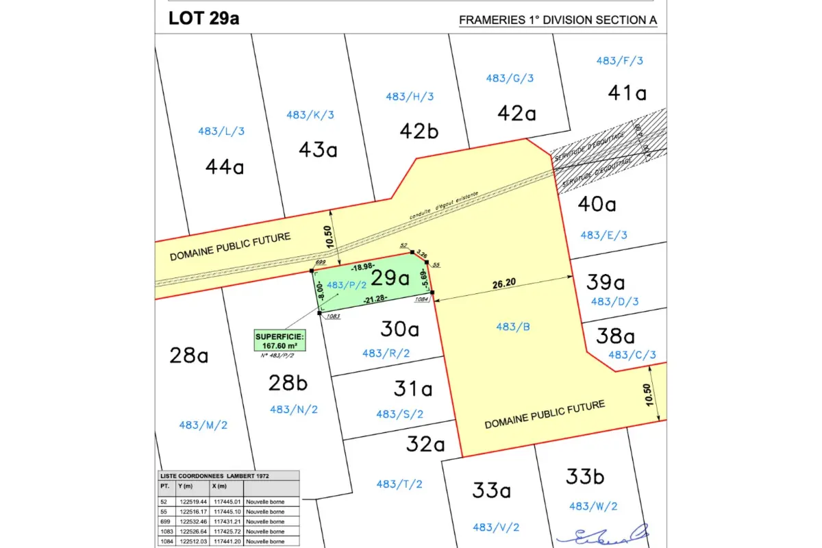 Terrain à bâtir à vendre à Frameries 7080 45000.00€  chambres m² - annonce 447743