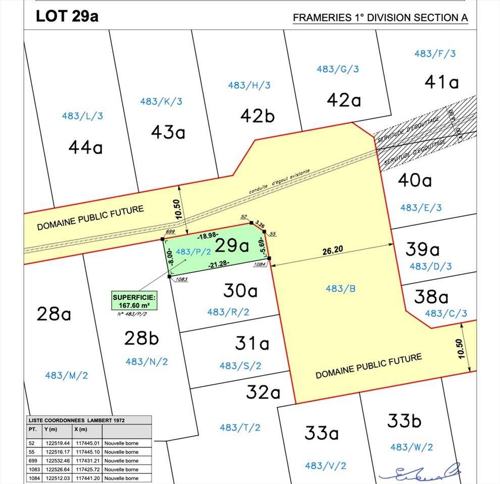 Terrain à vendre à Frameries 7080 45000.00€ chambres m² - annonce 447743