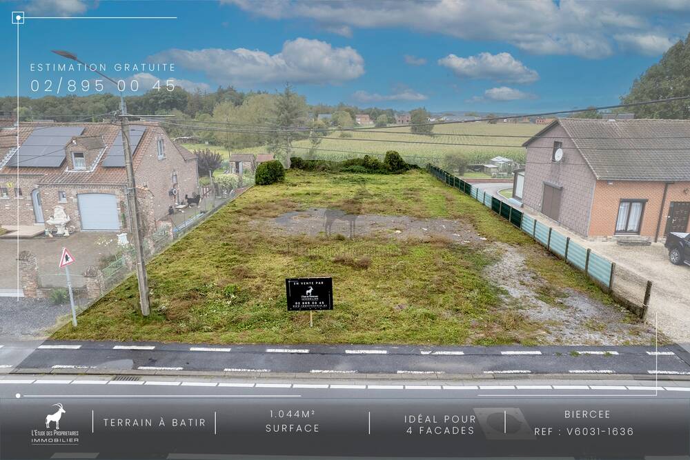 Terrain à vendre à Biercée 6533 89999.00€ chambres m² - annonce 448933