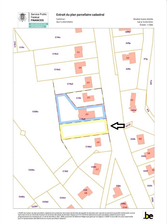 Terrain à vendre à Hoves 7830 140000.00€ chambres m² - annonce 455081