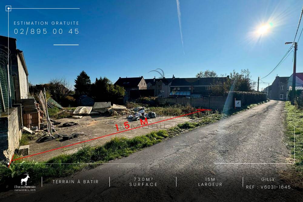 Terrain à vendre à Gilly 6060 59999.00€ chambres m² - annonce 473062
