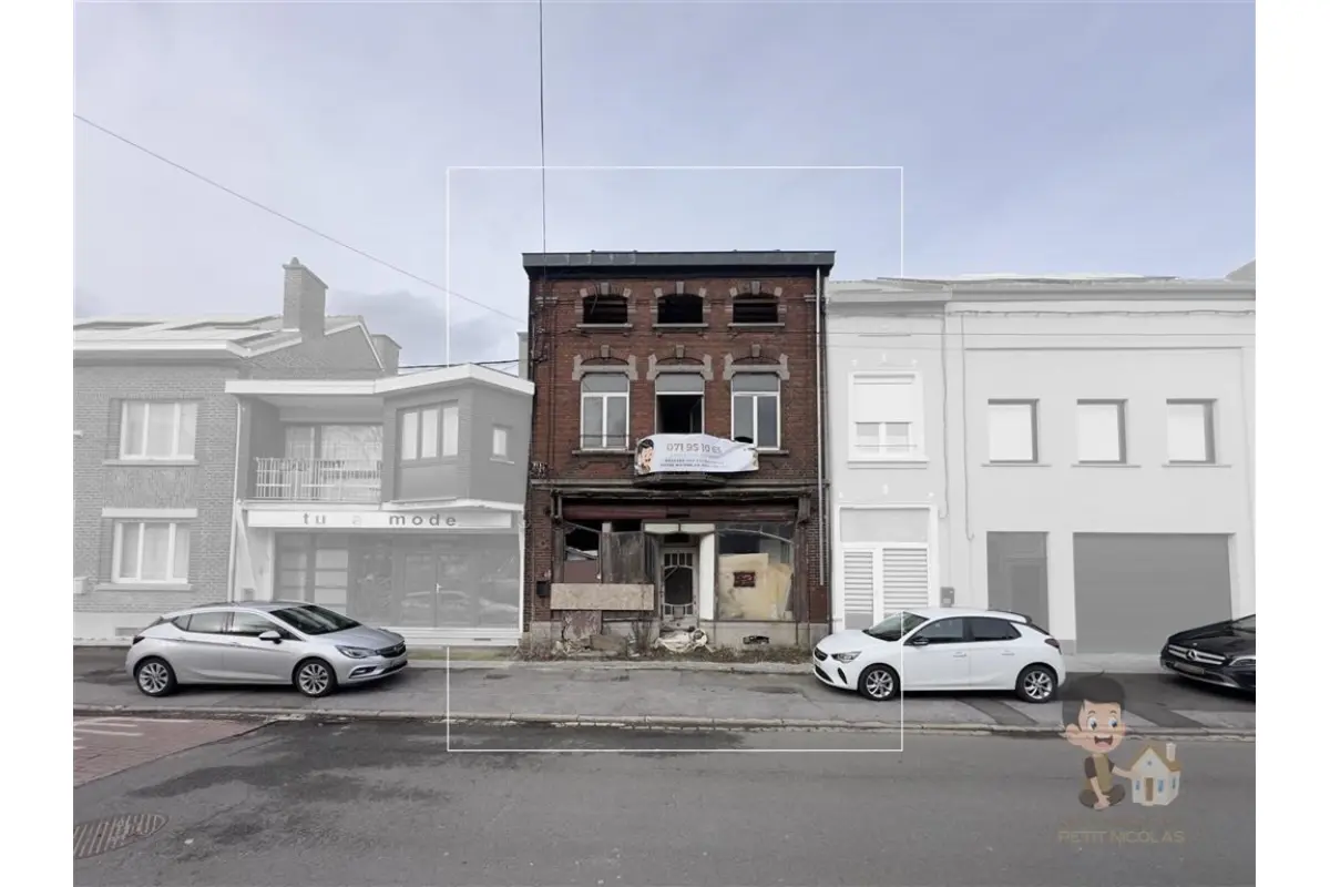 Immeuble de rapport - Immeuble à appartement à vendre à Jumet 6040 239900.00€ 6 chambres 320.00m² - annonce 475356