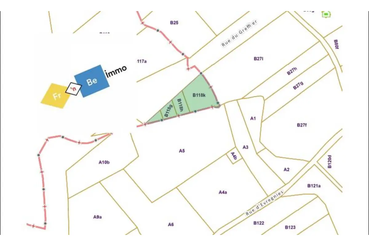 Terrain à vendre à Evregnies 7730 22500.00€  chambres m² - annonce 486296