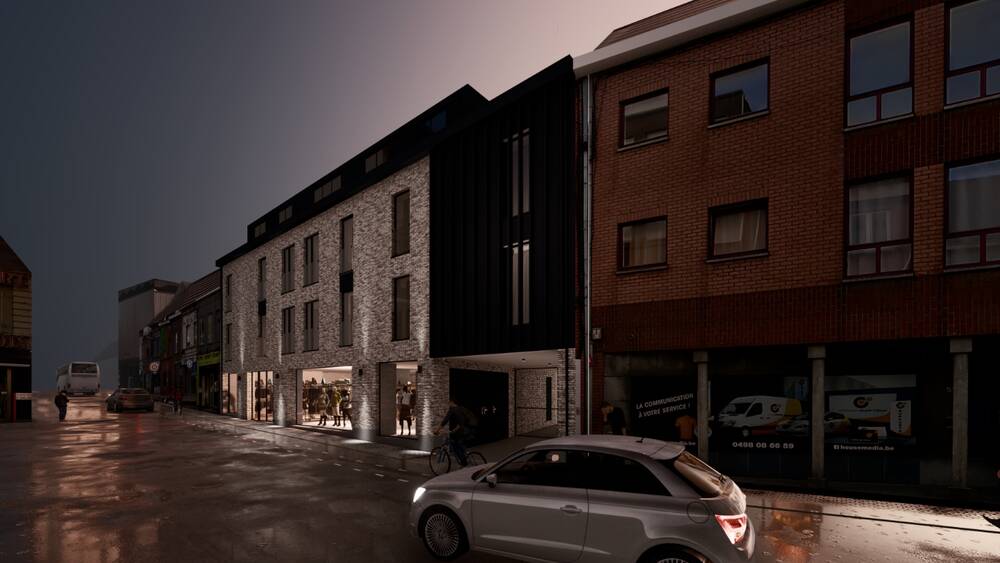 Commerce à louer à Mouscron 7700 1300.00€ chambres m² - annonce 488728