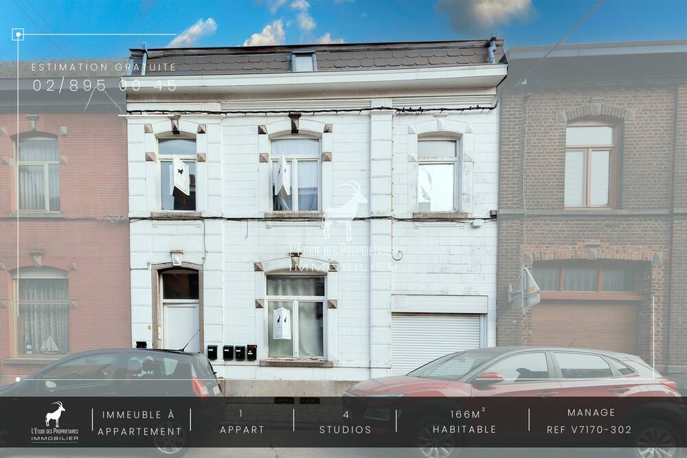 Immeuble de rapport - Immeuble à appartement à vendre à Manage 7170 239000.00€ 6 chambres 166.00m² - annonce 509268