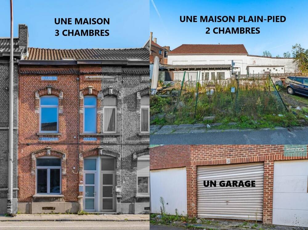 Immeuble de rapport - Immeuble à appartement à vendre à Marcinelle 6001 165000.00€ 5 chambres 255.00m² - annonce 513416