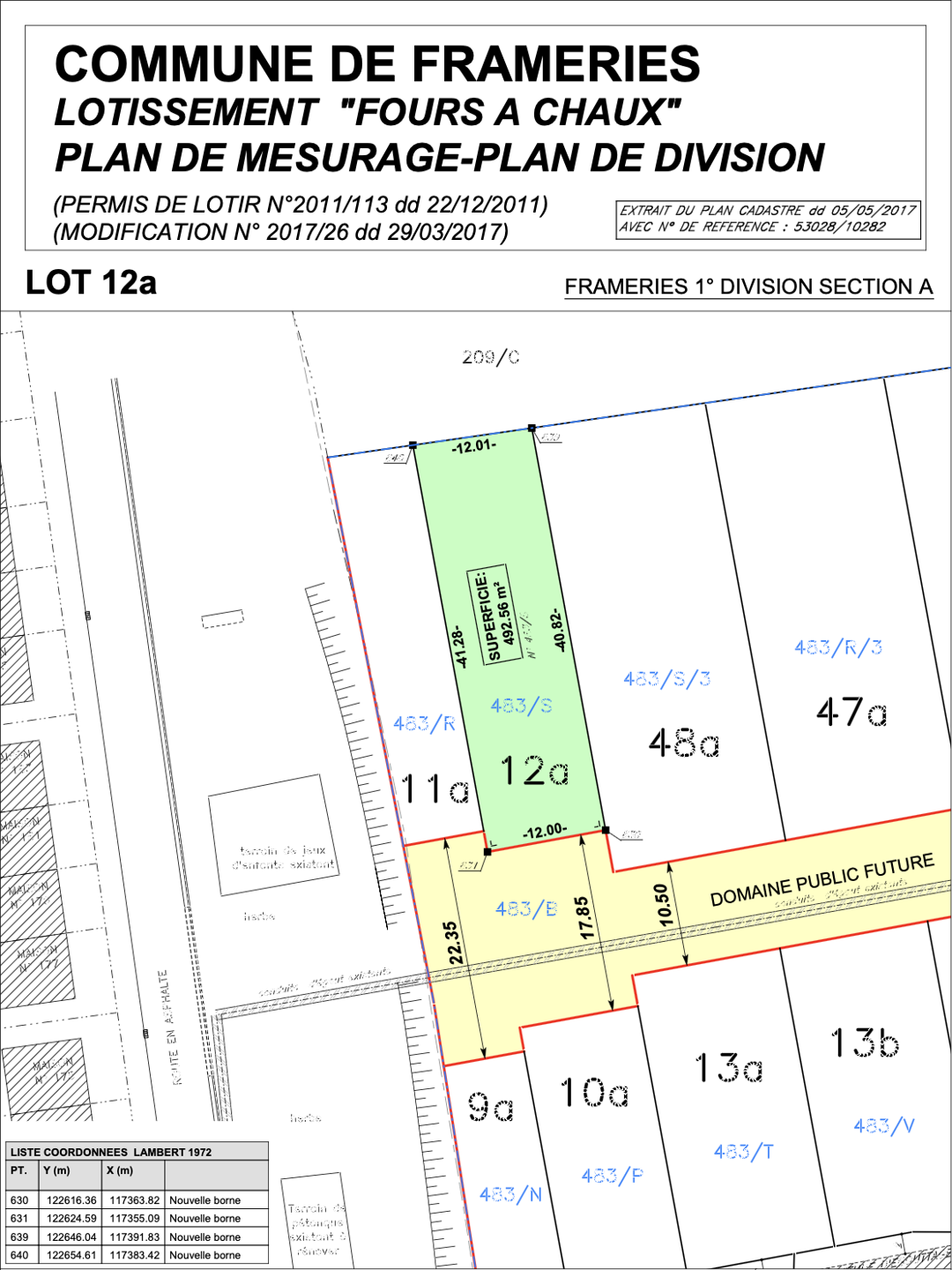 Terrain à vendre à Frameries 7080 60000.00€ chambres m² - annonce 515072