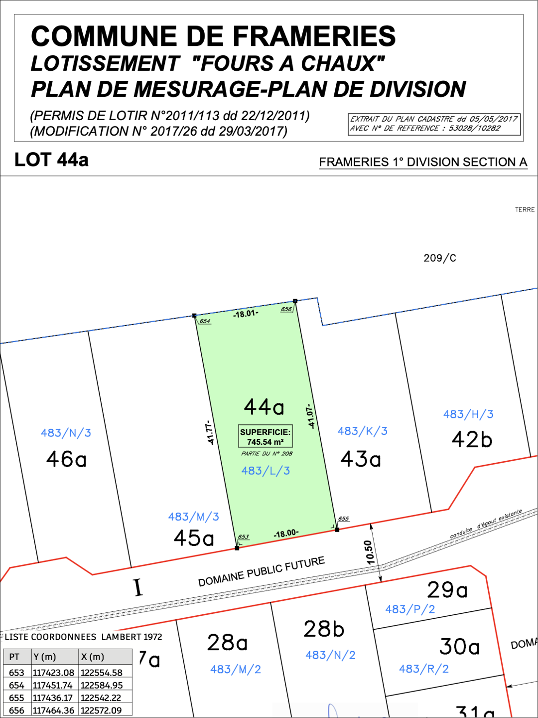Terrain à vendre à Frameries 7080 85000.00€ chambres m² - annonce 514989