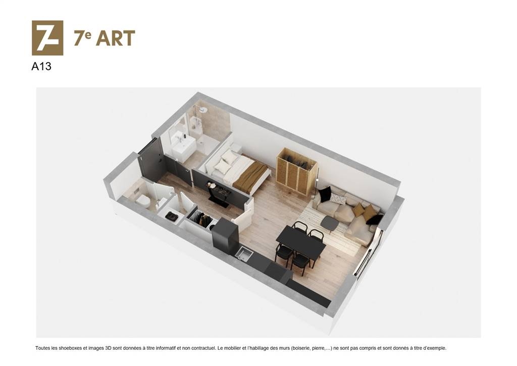 Studio à vendre à Tournai 7500 152000.00€ chambres 45.00m² - annonce 528177