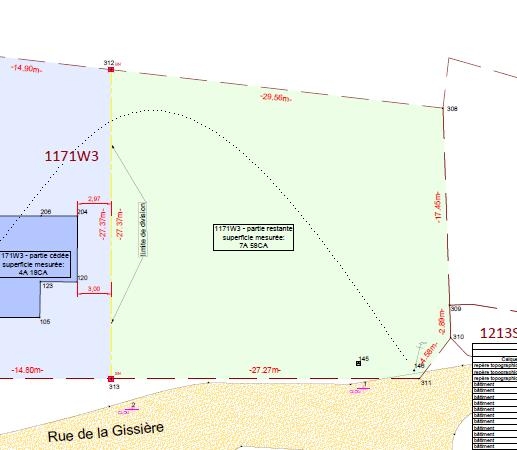 Terrain à vendre à Châtelet 6200 80000.00€ chambres m² - annonce 533761