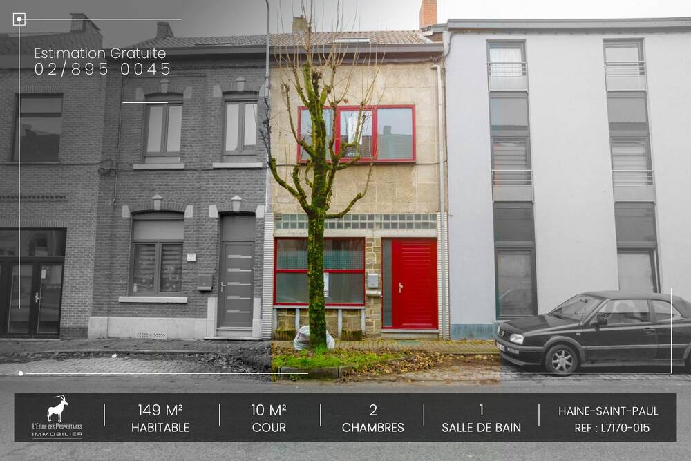 Maison à louer à Haine-Saint-Paul 7100 800.00€ 2 chambres 149.00m² - annonce 545162