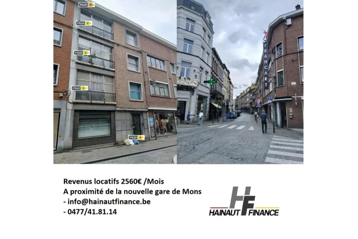Immeuble mixte à vendre à Mons 7000 410000.00€ 5 chambres m² - annonce 712370