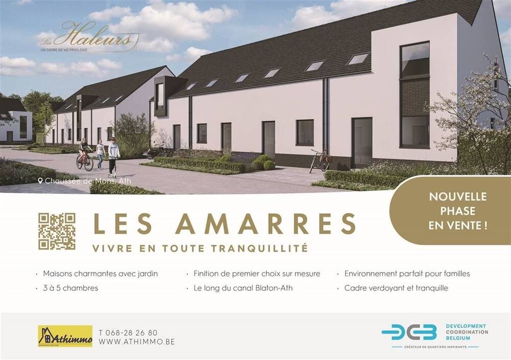 Maison à vendre à Ath 7800 275500.00€ 3 chambres 131.00m² - annonce 550828