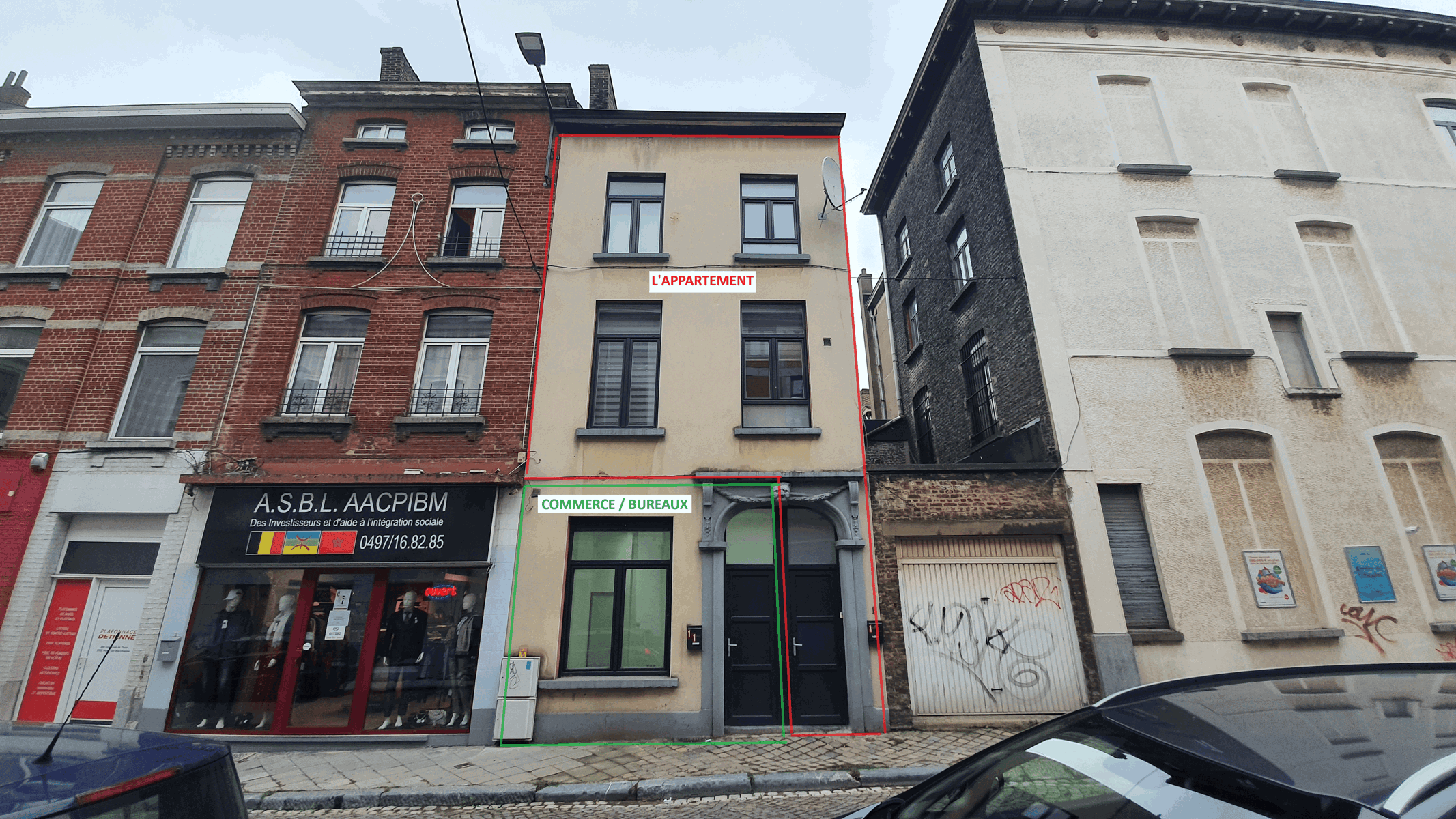 Maison à vendre à Charleroi 6000 150000.00€ 2 chambres 90.00m² - annonce 559344