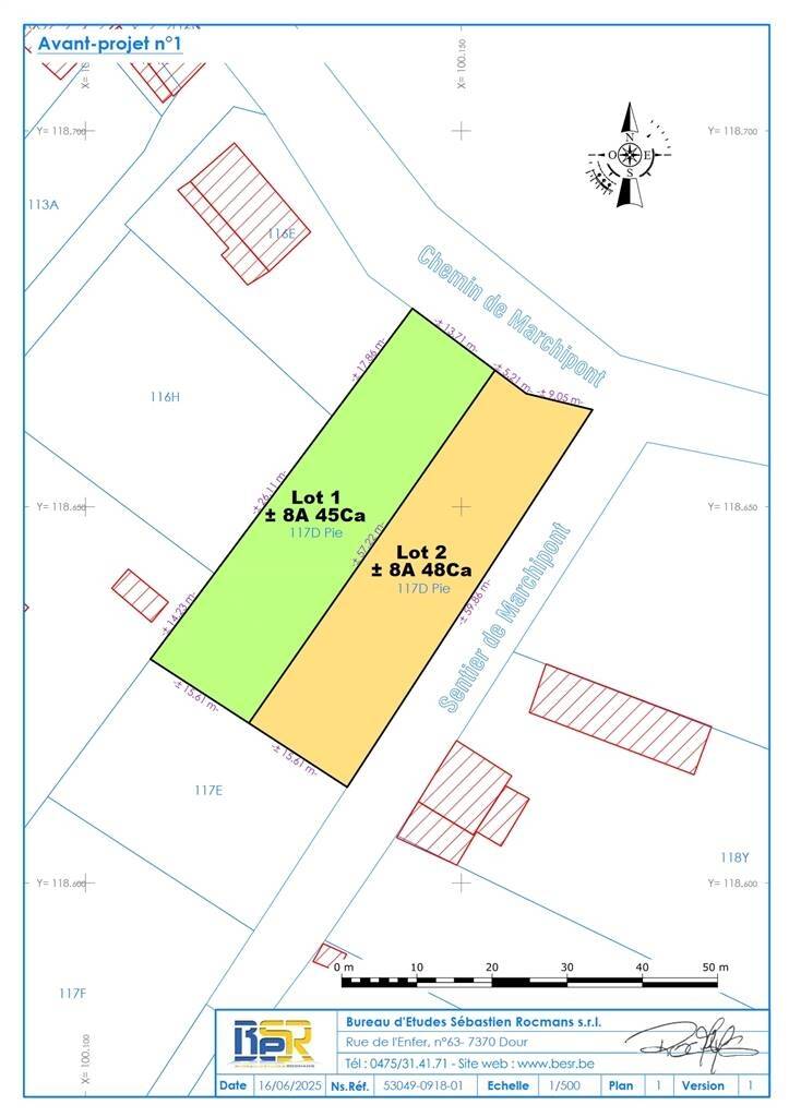Terrain à à Marchipont 7387 65000.00€ chambres m² - annonce 561194