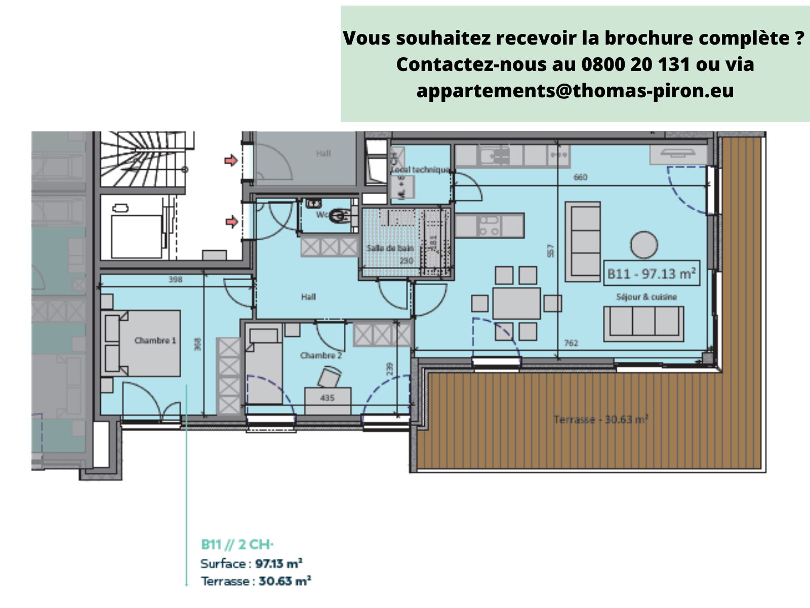 Appartement à vendre à Tertre 7333 246471.00€ 2 chambres 97.00m² - annonce 565314