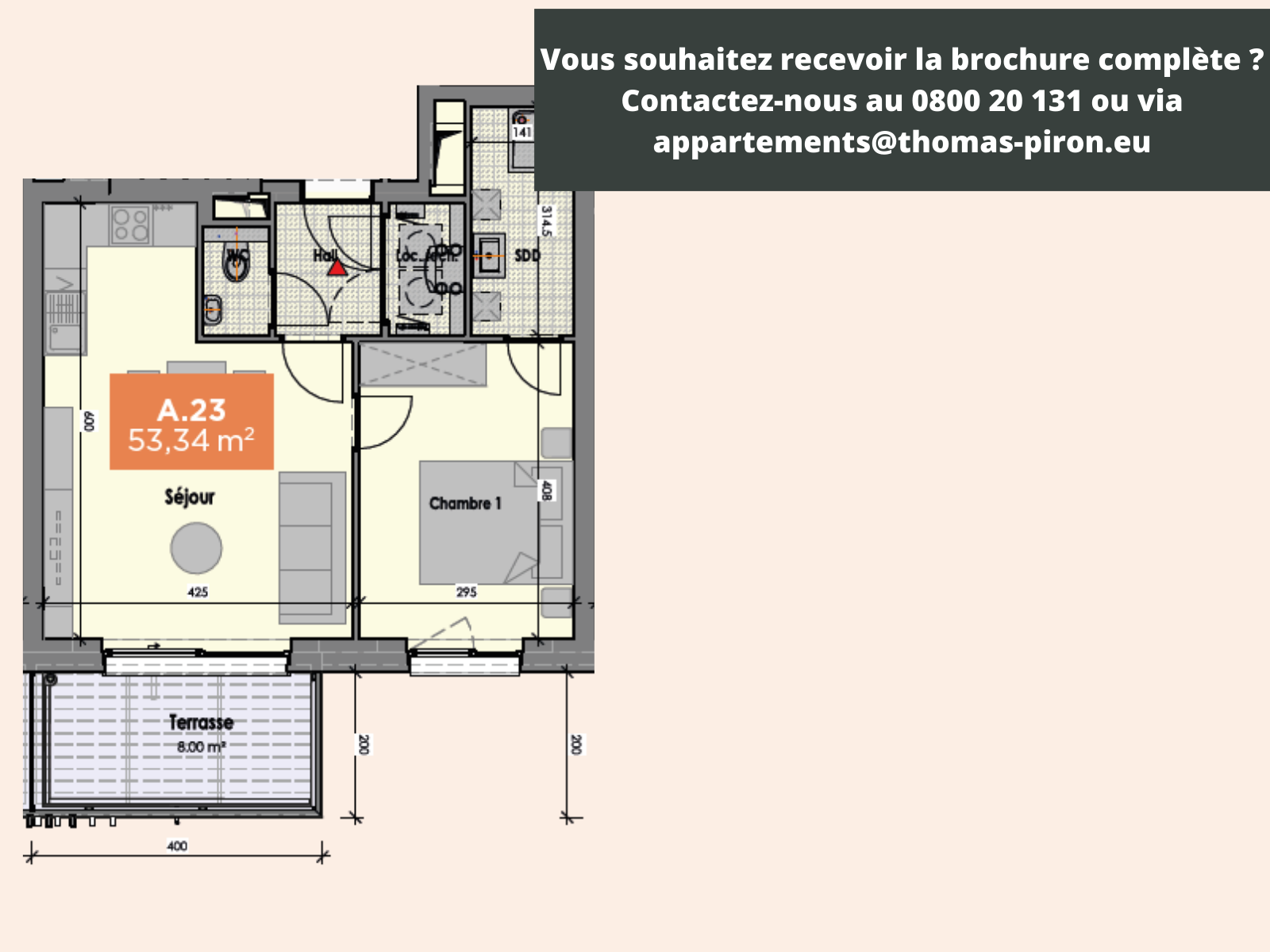 Appartement à vendre à Mons 7000 172736.00€ 1 chambres 53.00m² - annonce 565315