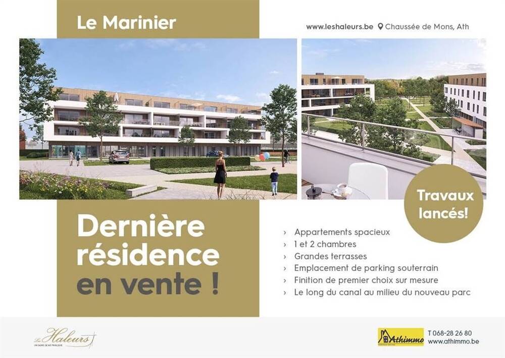Appartement à vendre à Ath 7800 235500.00€ 2 chambres 89.00m² - annonce 584680