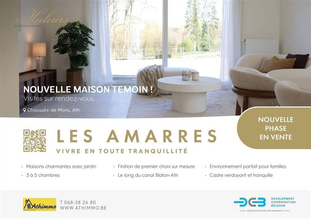 Maison à vendre à Ath 7800 245500.00€ 3 chambres 115.00m² - annonce 598646
