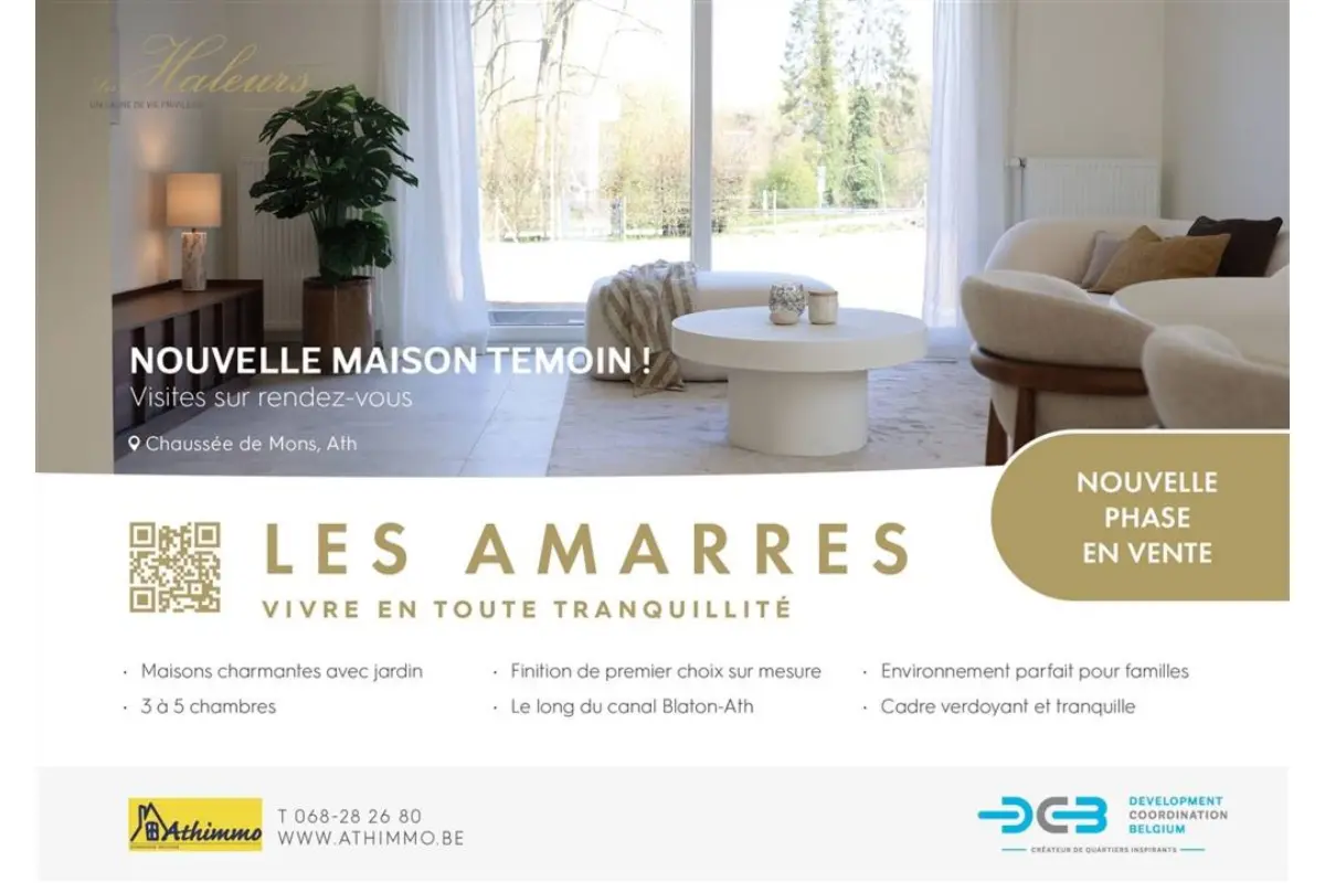 Maison à vendre à Ath 7800 251200.00€ 3 chambres 115.00m² - annonce 598648